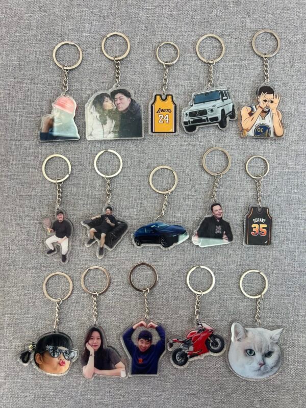 Set of 2 Customized photo keychain - Image 10